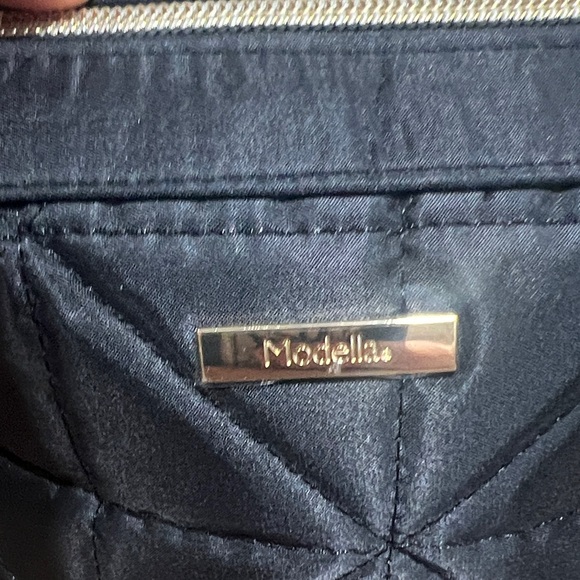 Modella Black Quilted Makeup Bag - Picture 2 of 11